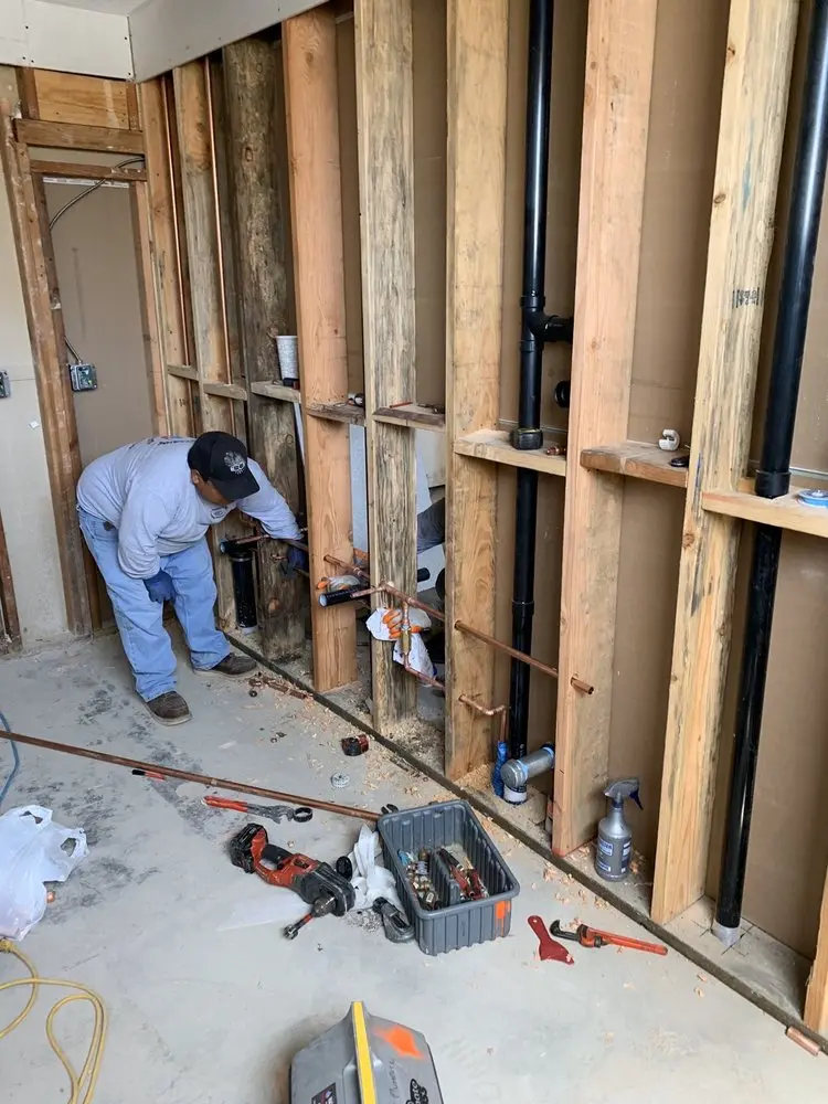Commercial rough-in plumbing for Water Heater Replacement in Temple Crest